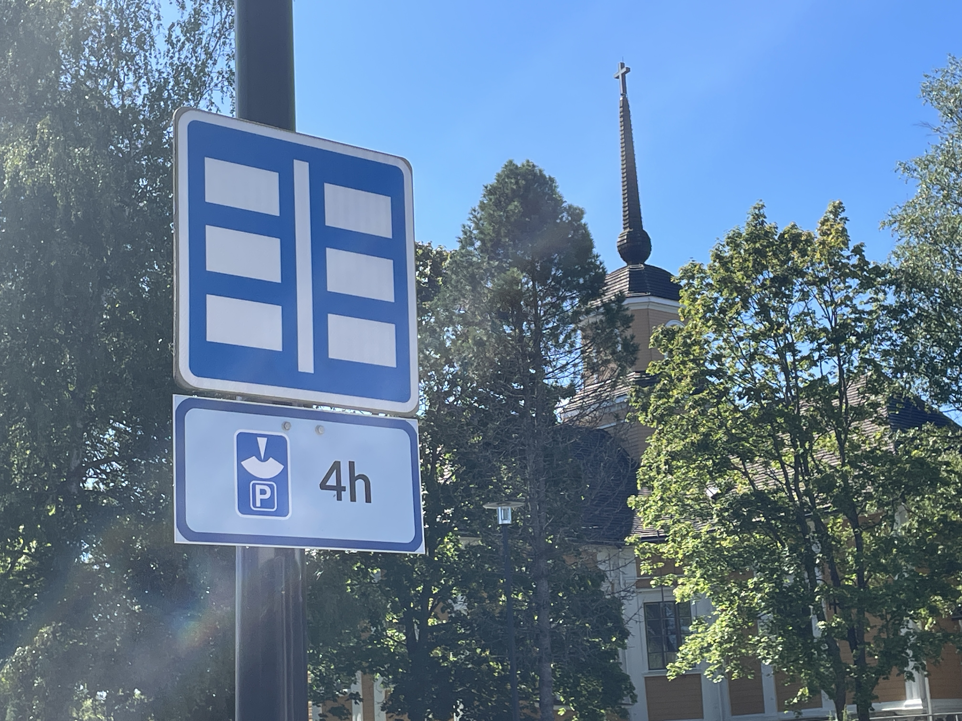 Pysäköintikiekon käyttämisilmoitus
