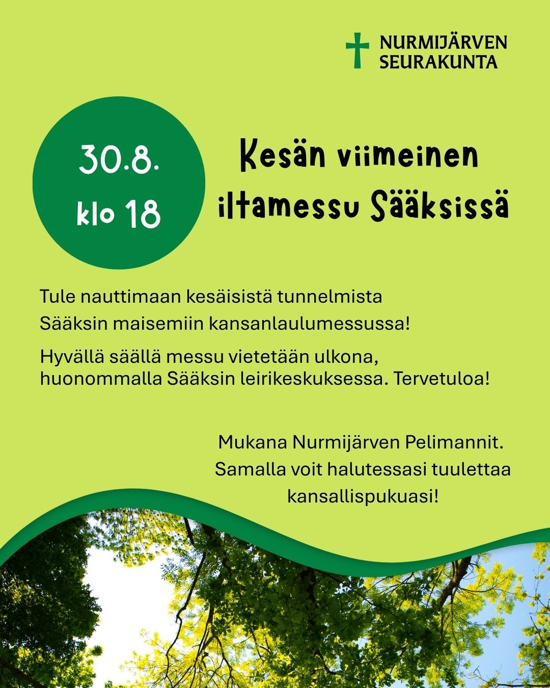 Sääksin iltamessu 2026