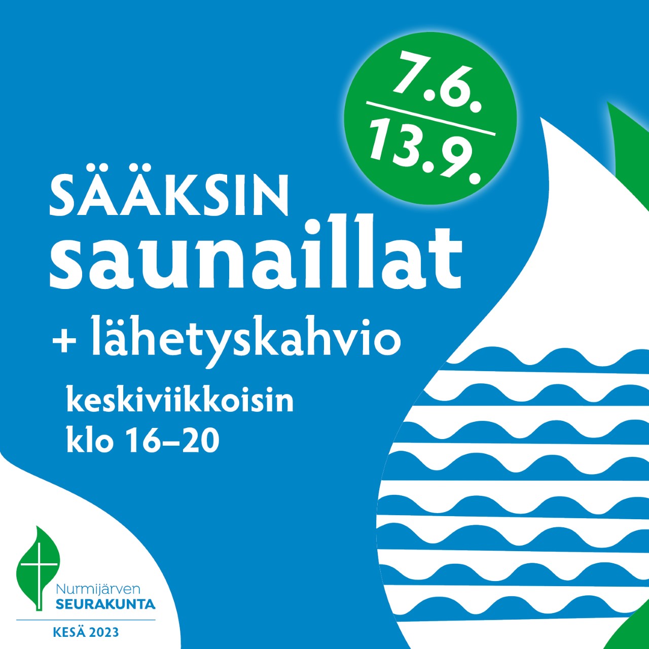 kuvassa mainos saunaillasta